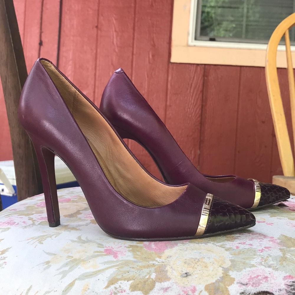 Burgundy Coach Nacie Pumps
